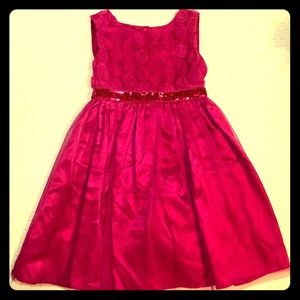 Fuschia Pink Tulle Dress w/ Silk Lining